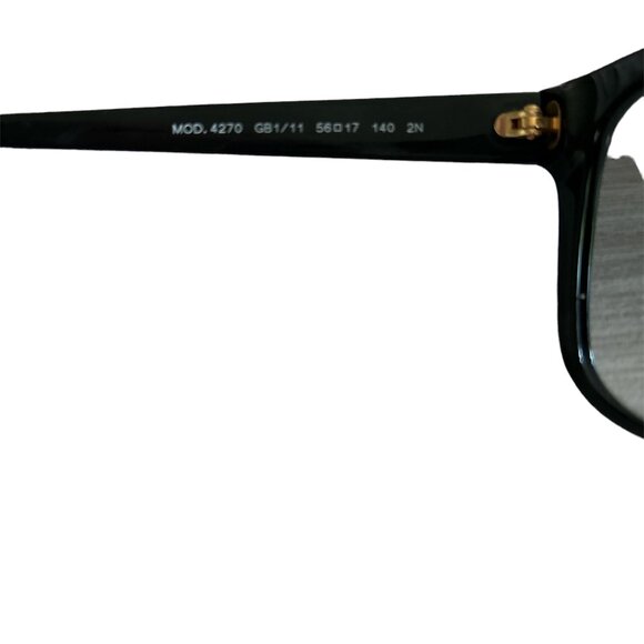 Versace Polarized Black +‎ Silver Cat Eye Sunglasses - ve4270 Model + Case - Picture 5 of 9